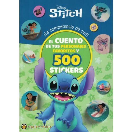 DISNEY STITCH LA COMPETENCIA DE SURF + 500 STICKERS