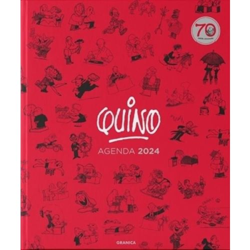 AGENDA 2024 QUINO ENCUADERNADA SEMANA A LA VISTA ROJA