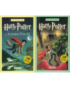 PACK HARRY POTTER TAPA DURA 1 Y 2