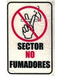 CARTEL SEÑALETICA SECTOR NO FUMADORES