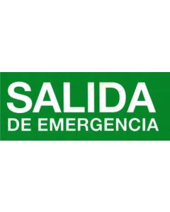 CARTEL SEÑALETICA SALIDA DE EMERGENCIA