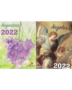 ANGELES y ARGENTINA 2022 CALENDARIO DE ESCRITORIO