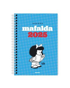 AGENDA MAFALDA 2025 ANILLADA TURQUESA SEMANA A LA VISTA