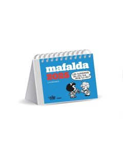 CALENDARIO MAFALDA 2025 DE ESCRITORIO AZUL UN DIA A LA VISTA