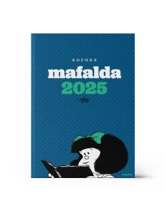 AGENDA MAFALDA 2025 ENCUADERNADA AZUL SEMANA A LA VISTA