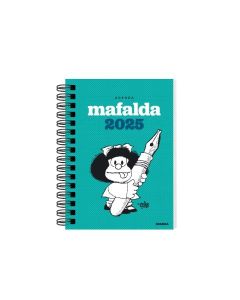 AGENDA MAFALDA 2025 TURQUESA DIA POR PAGINA