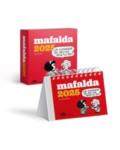 CALENDARIO MAFALDA 2025 CAJA ROJA UN DIA A LA VISTA