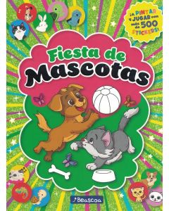 FIESTA DE MASCOTAS A PINTAR Y JUGAR MAS DE 500 STICKERS