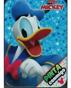 DONALD LATA 3 PINTA CONMIGO LIBRO PARA PINTAR + 4 CRAYONES + STICKERS