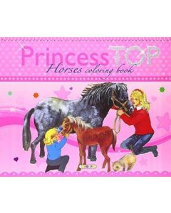 PRINCESS TOP HORSES COLORING BOOK 1