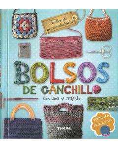 BOLSOS DE GANCHILLO LANA Y TRAPILLO ESPIRALADO