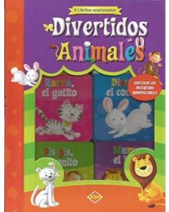 DIVERTIDOS ANIMALES 6 LIBRITOS ACARTONADOS