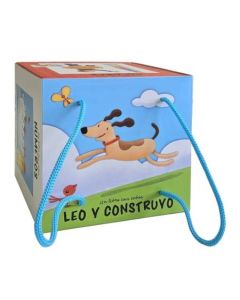 UN LIBRO CON CUBOS LEO Y CONSTRUYO