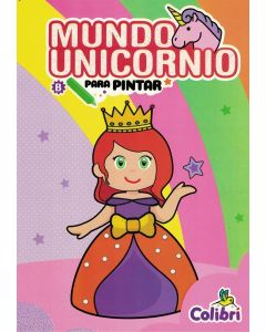 MUNDO UNICORNIO PARA PINTAR B PRINCESA