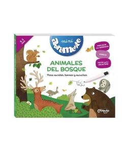 MINI ABREMENTE ANIMALES DEL BOSQUE PARA ESCRIBIR BORRAR Y ESCUCHAR