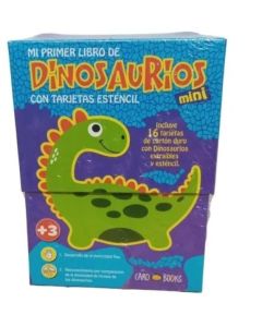 MI PRIMER LIBRO DE DINOSAURIOS MINI CON TARJETAS STENCIL