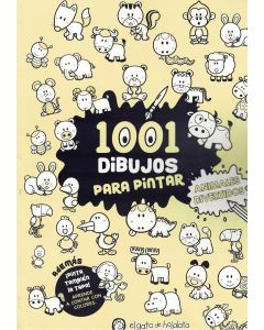 1001 DIBUJOS PARA PINTAR ANIMALES DIVERTIDOS