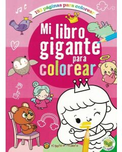 MI LIBRO GIGANTE PARA COLOREAR ROSA