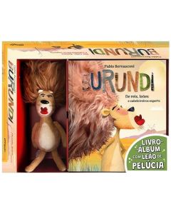 BURUNDI DE REYES LEONES Y EXPERTOS PELUQUEROS LIBRO ALBUM + PELUCHE