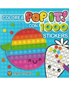 BALLENA COLOREA POP IT CON 1000 STICKERS