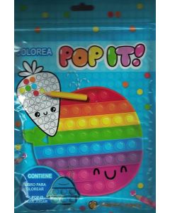 COLOREA POP IT BALLENA CON LLAVERO