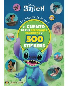 DISNEY STITCH LA COMPETENCIA DE SURF + 500 STICKERS