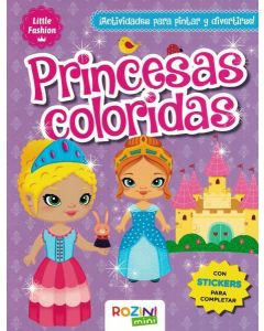 PRINCESAS COLORIDAS CON STICKERS